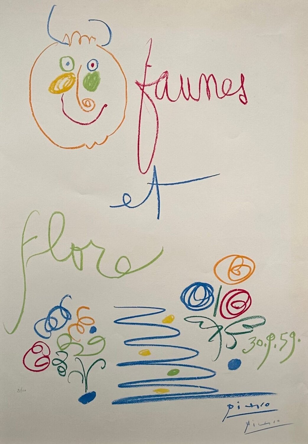 Faunes et Flore Pablo Picasso Stampa in vendita