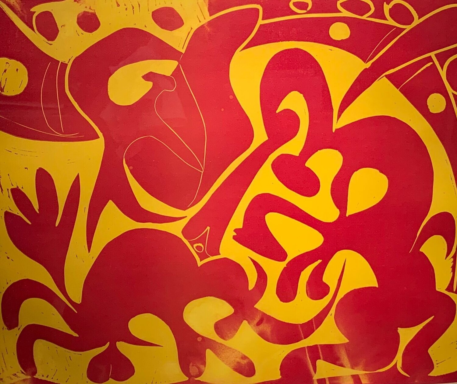 La Pique en Rouge et Jaune Pablo Picasso Druck zu verkaufen