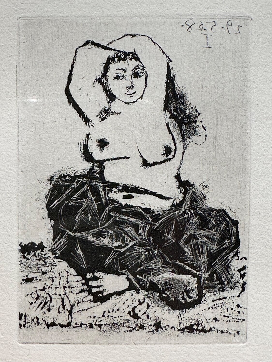 Odalisque (La Célestine, B.1601) Pablo Picasso Druck zu verkaufen