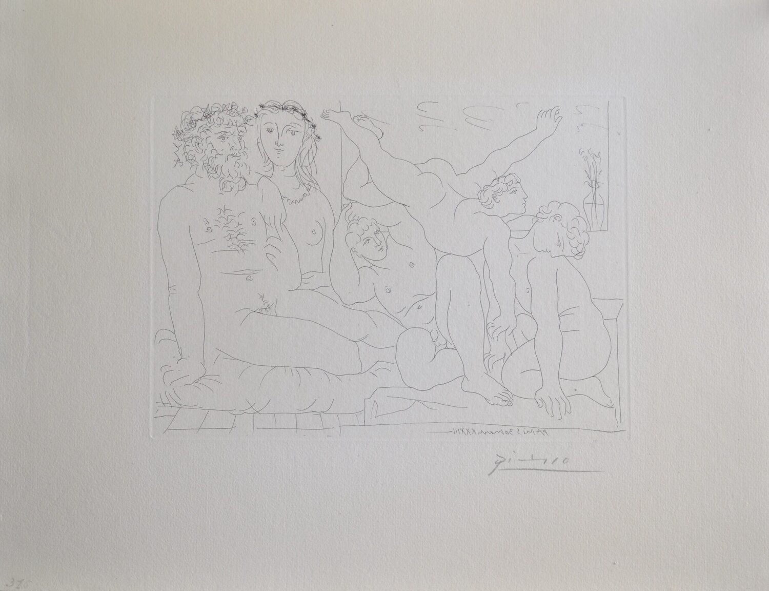 Famille de Saltimbanques (B163 Vollard) Pablo Picasso Druck zu verkaufen
