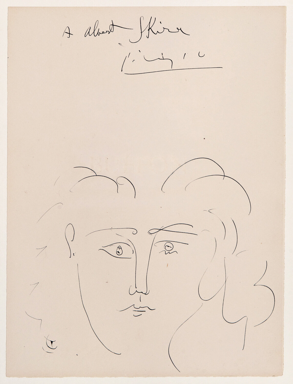 Tête de femme (Dora Maar) Pablo Picasso Werk auf Papier zu verkaufen