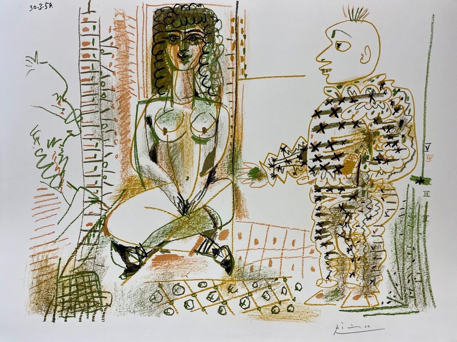 Le peintre et son modele Pablo Picasso Stampa in vendita