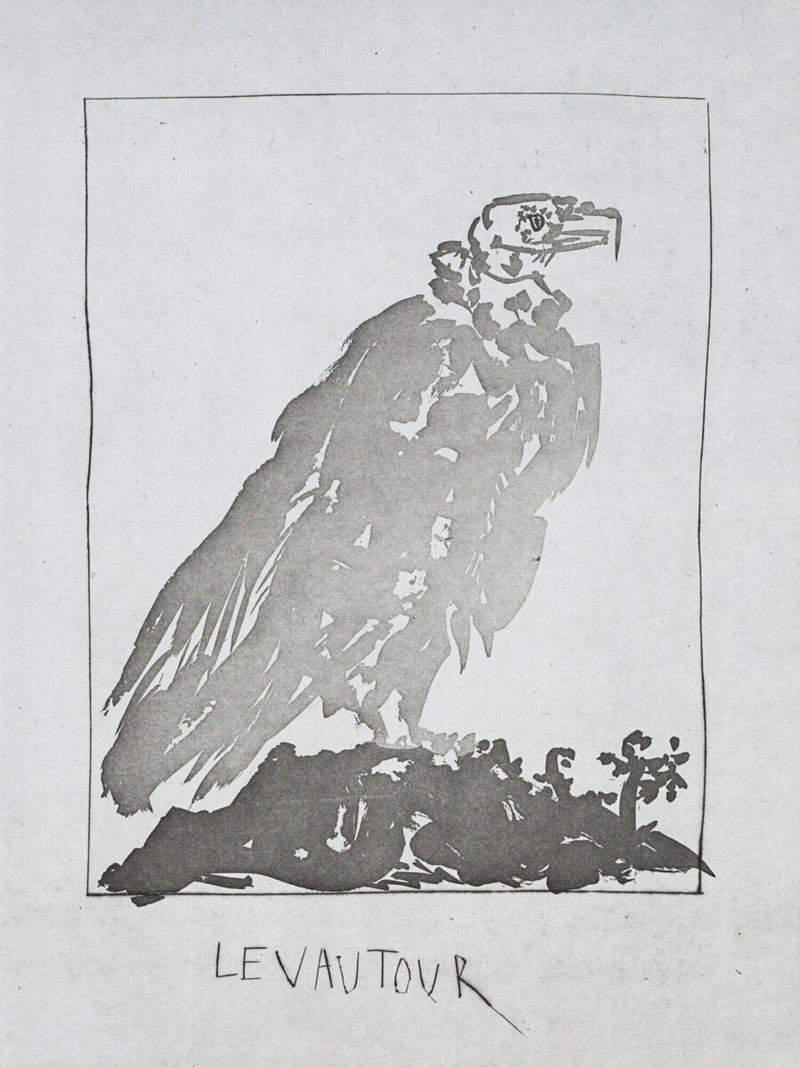 The Vulture (Histoire Naturelle - Textes de Buffon, B.341) Pablo Picasso Druck zu verkaufen