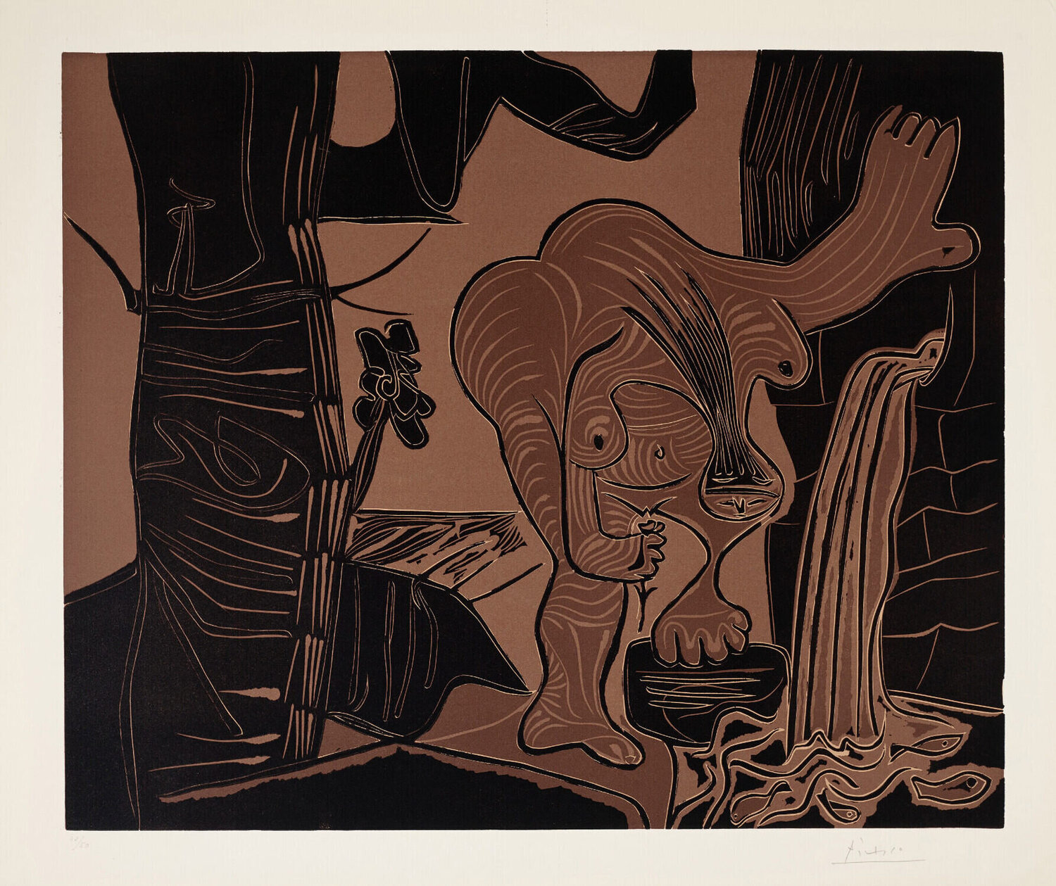 Femme nue à la source Pablo Picasso Druck zu verkaufen