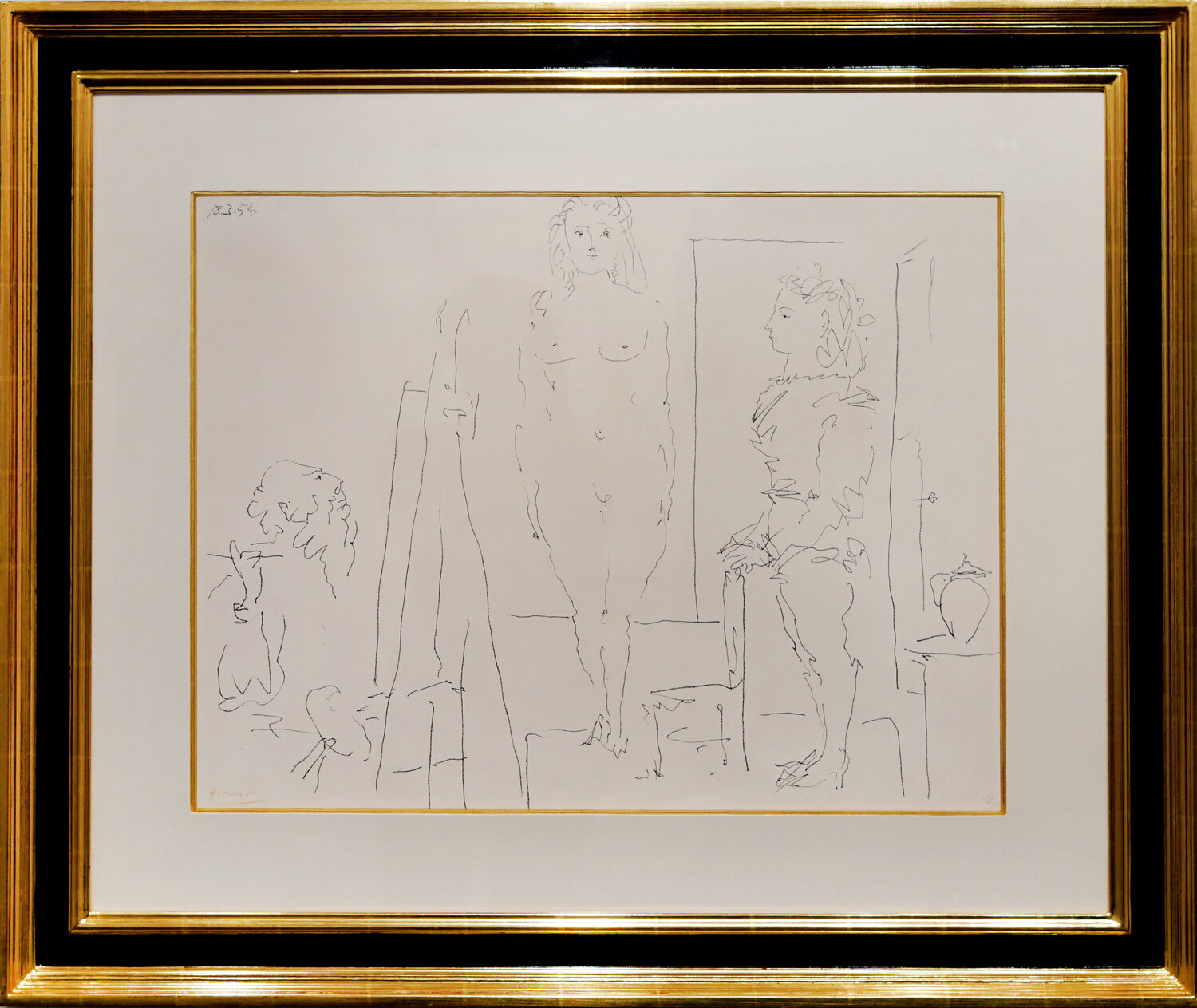 Le Deux Modeles Pablo Picasso Print for sale