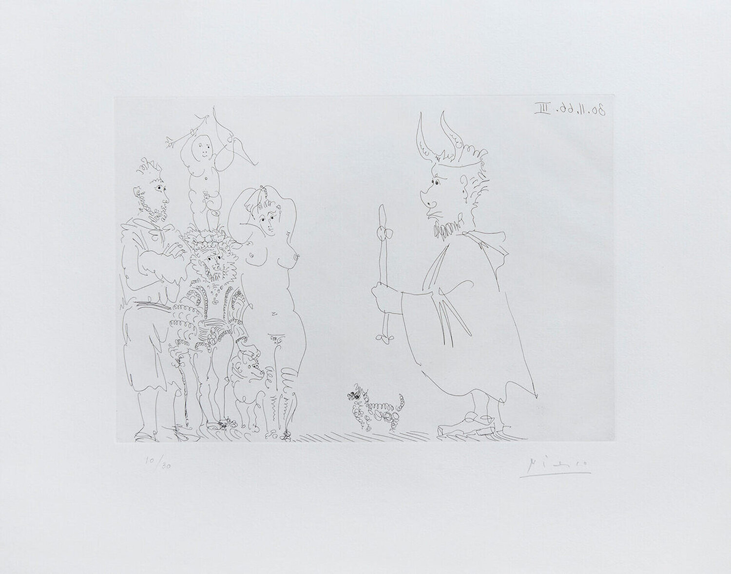 Plate 3, from: Le Cocu Magnifique Pablo Picasso Druck zu verkaufen