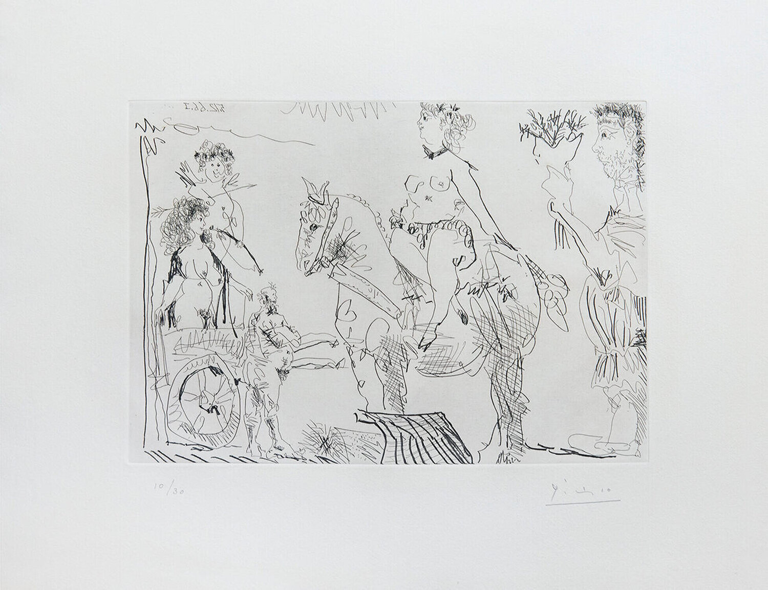 Plate 2, from Le Cocu Magnifique Pablo Picasso Druck zu verkaufen