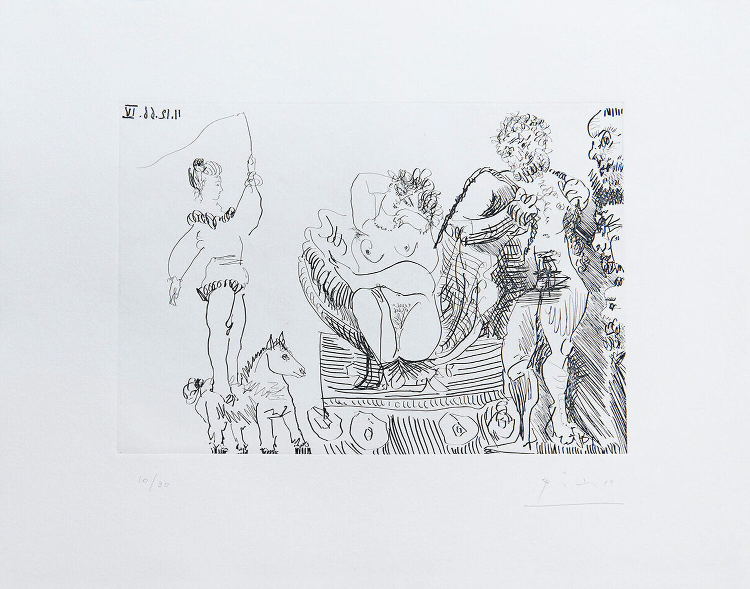 Plate 7, from: Le Cocu Magnifique Pablo Picasso Druck zu verkaufen