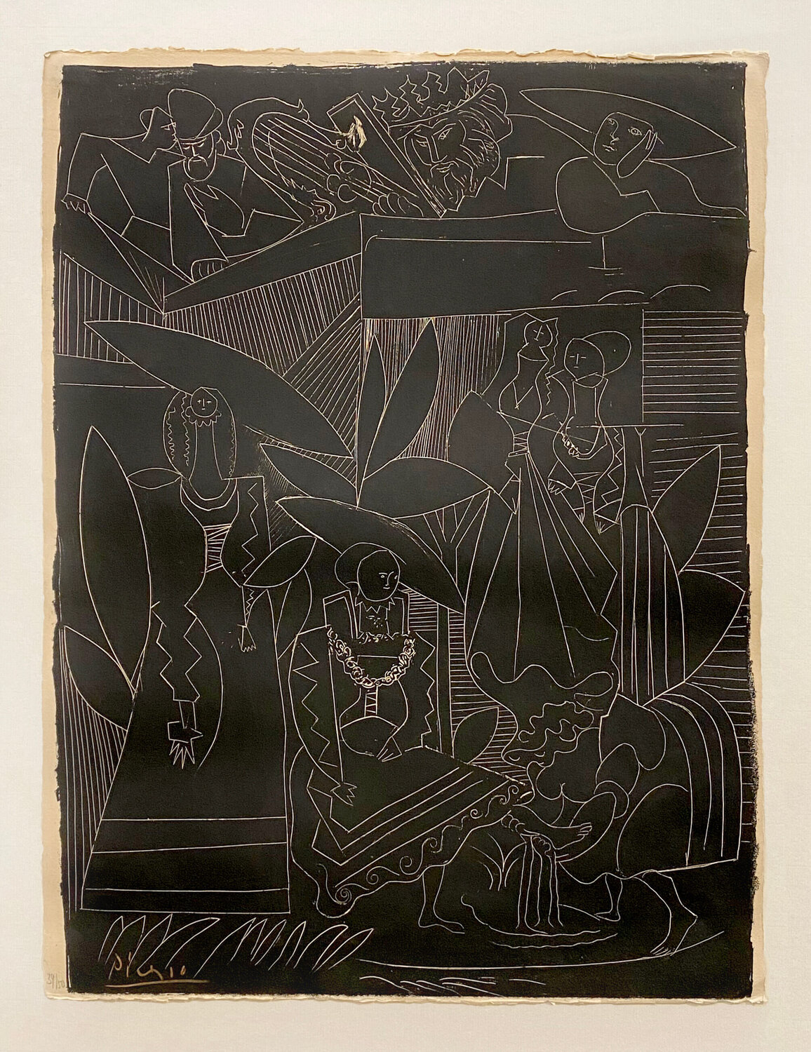 David et Bethsabée (4th state) Pablo Picasso Stampa in vendita