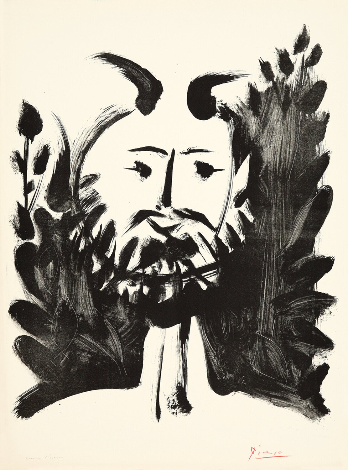 Faune souriant Pablo Picasso Print for sale