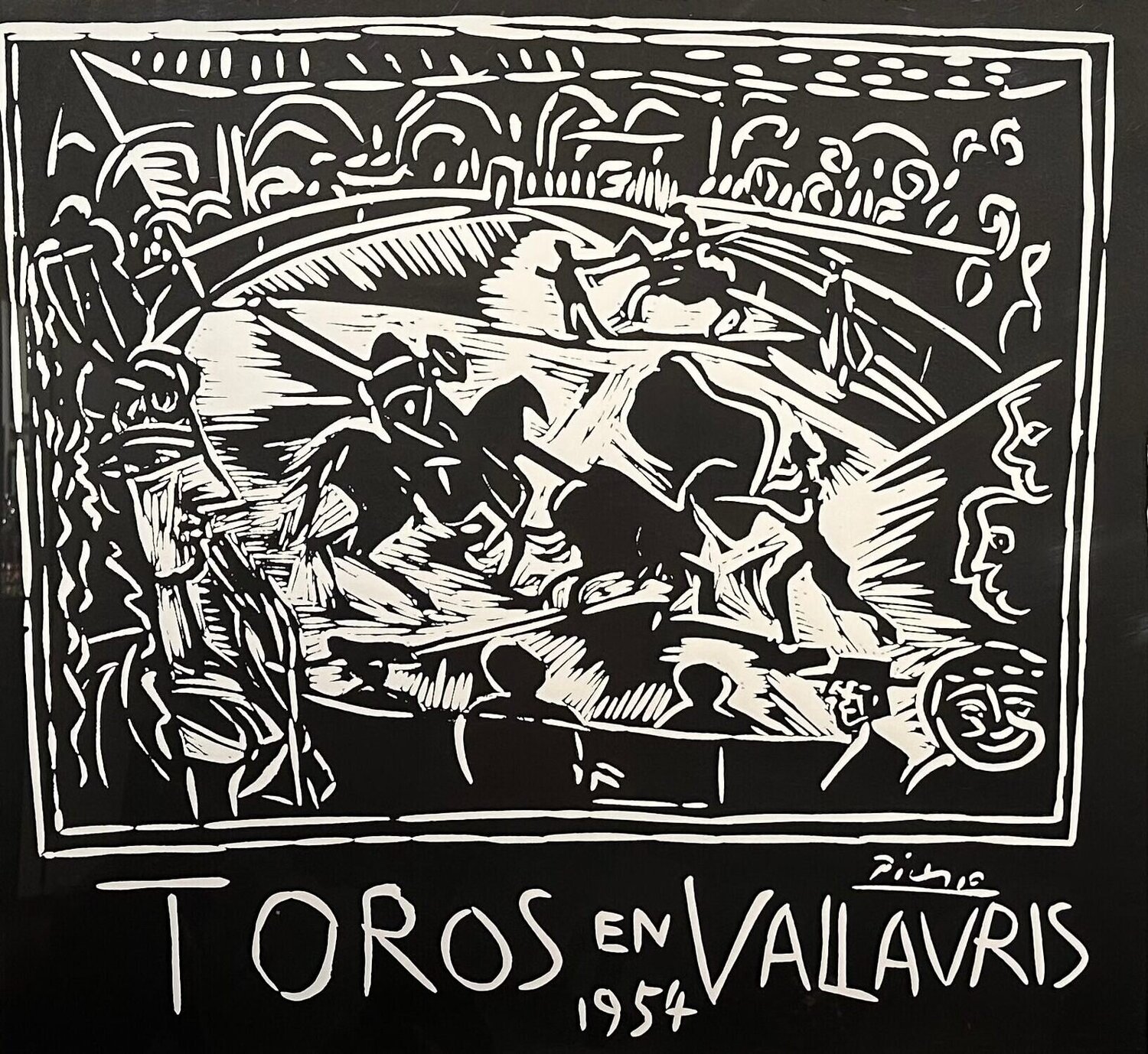 Toros en Vallauris 1954 Pablo Picasso Stampa in vendita