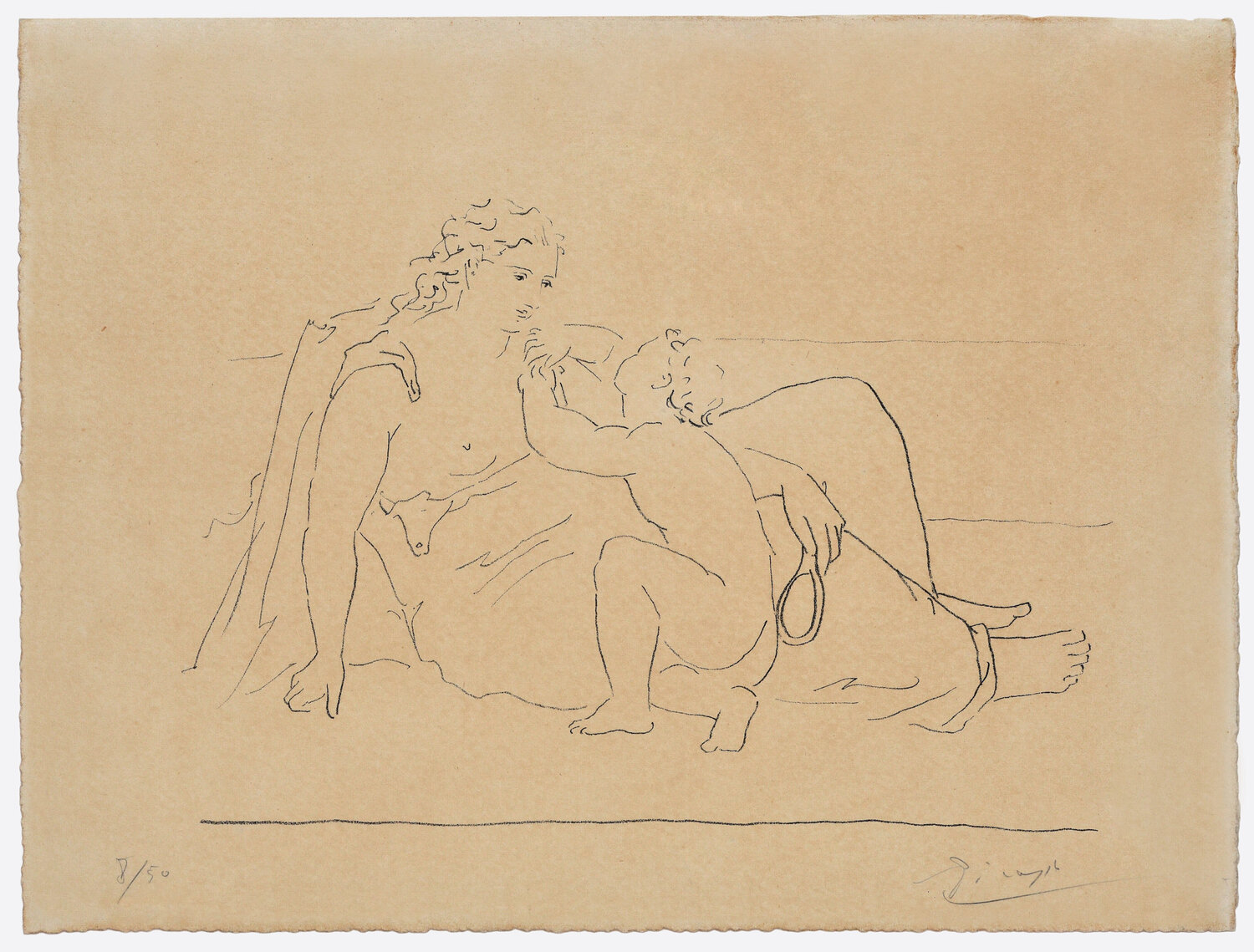 Femme et enfant Pablo Picasso Druck zu verkaufen