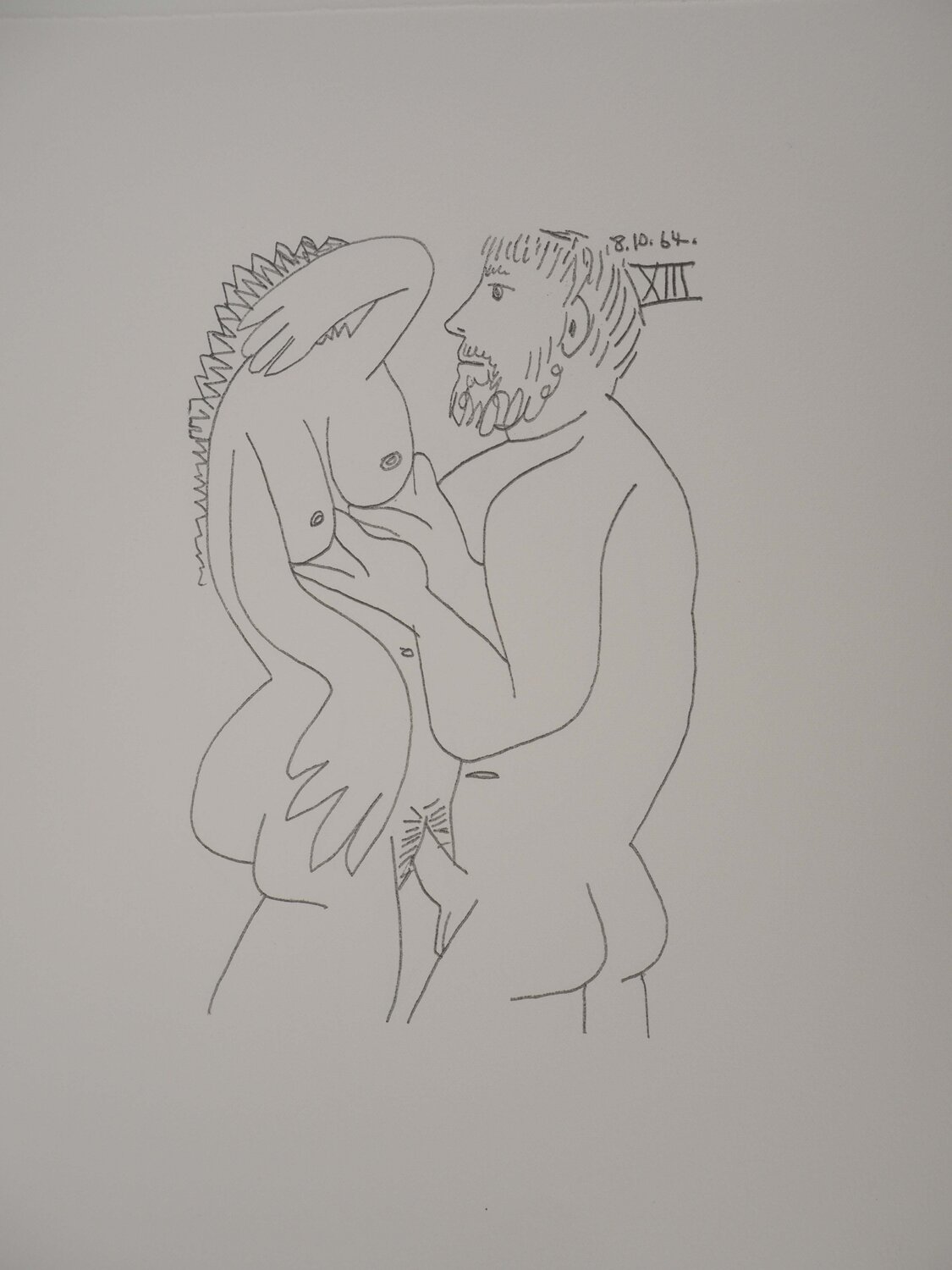Les amoureux Pablo Picasso Stampa in vendita