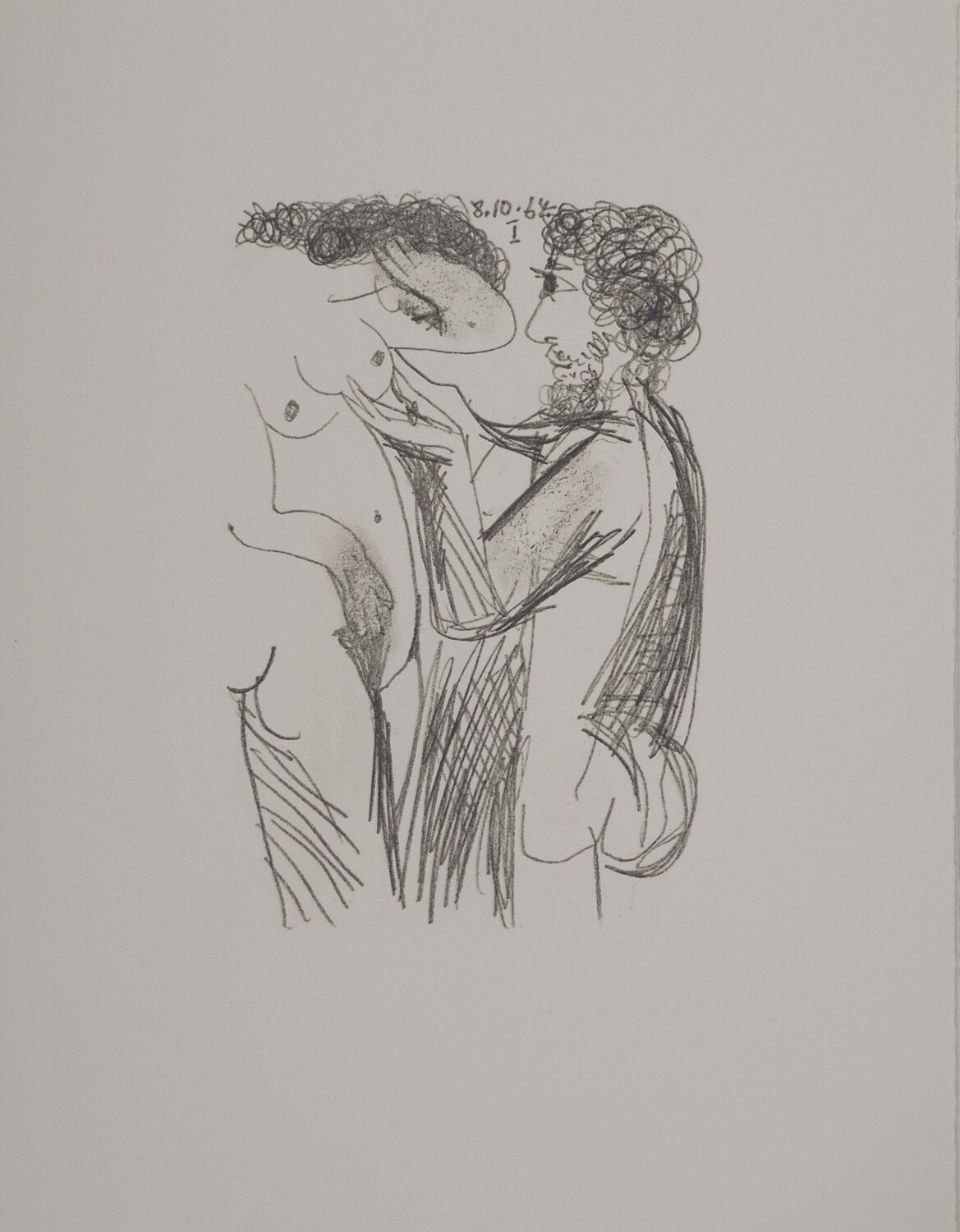 Couple amoureux Pablo Picasso Print for sale