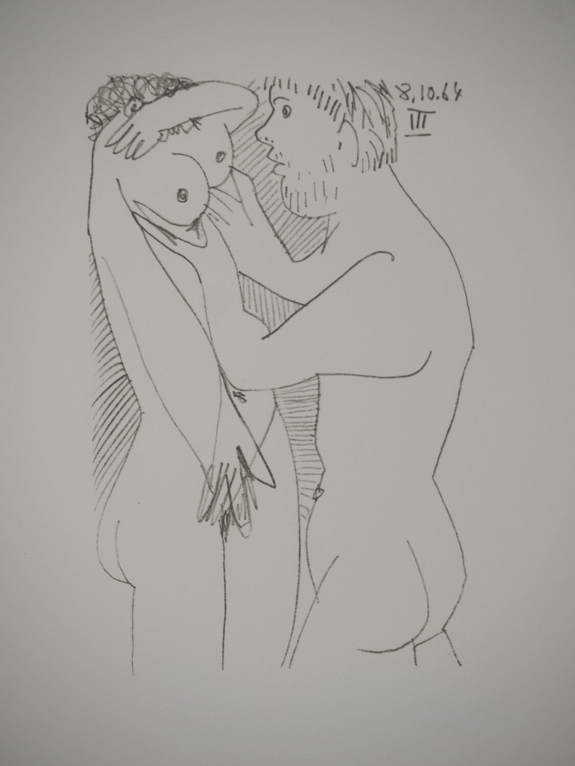 Les amoureux Pablo Picasso Stampa in vendita
