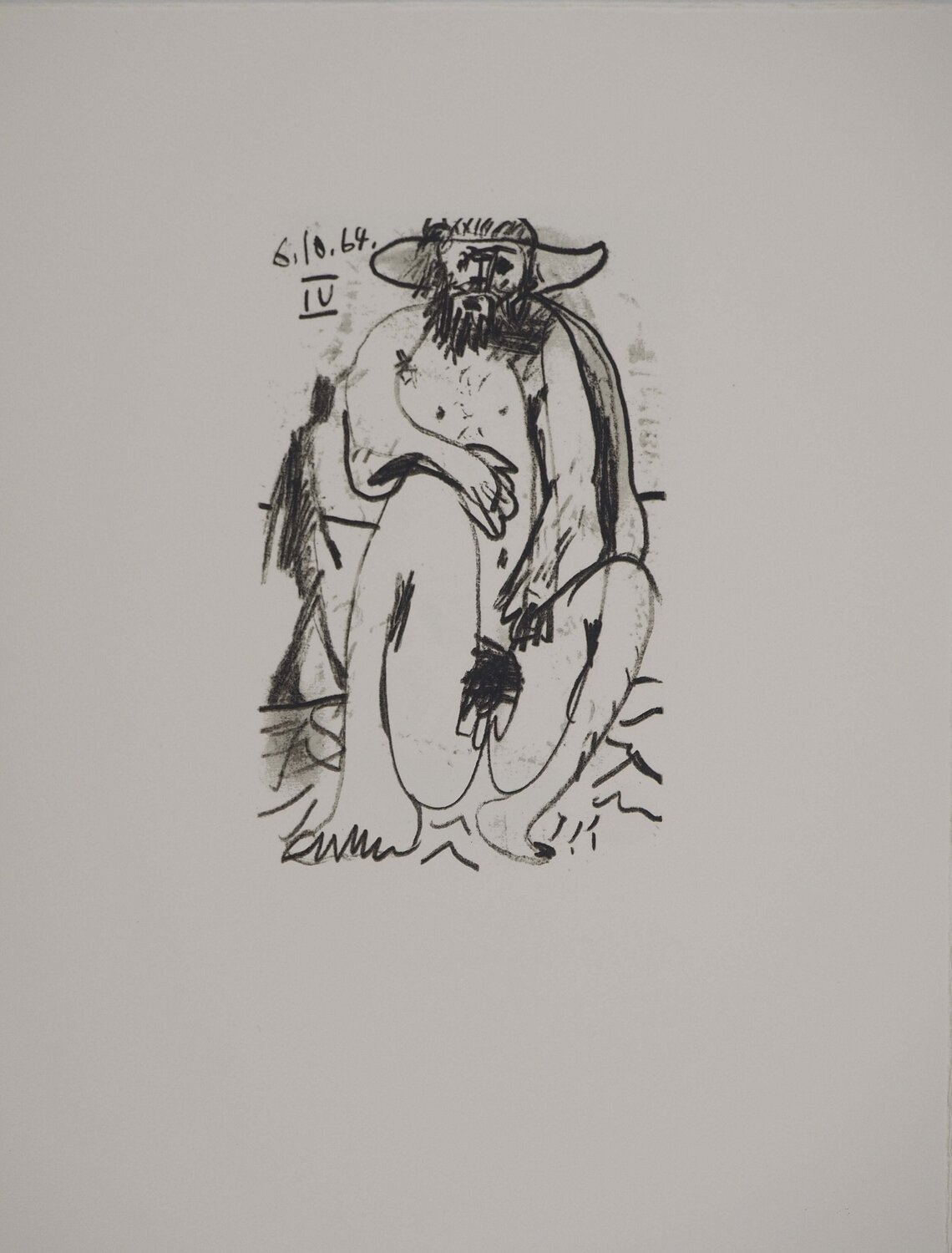 Le Goût du Bonheur, L'artiste en Minotaure, Lithographie Pablo Picasso Impresión en venta