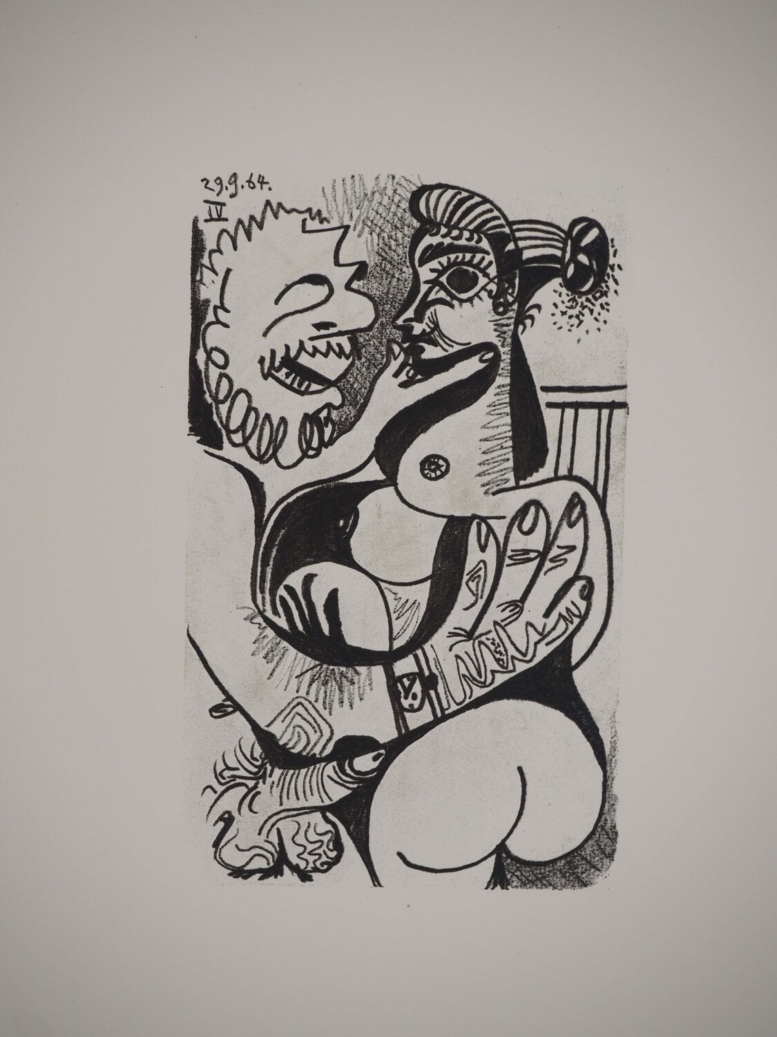 Intimité cubiste Pablo Picasso Stampa in vendita