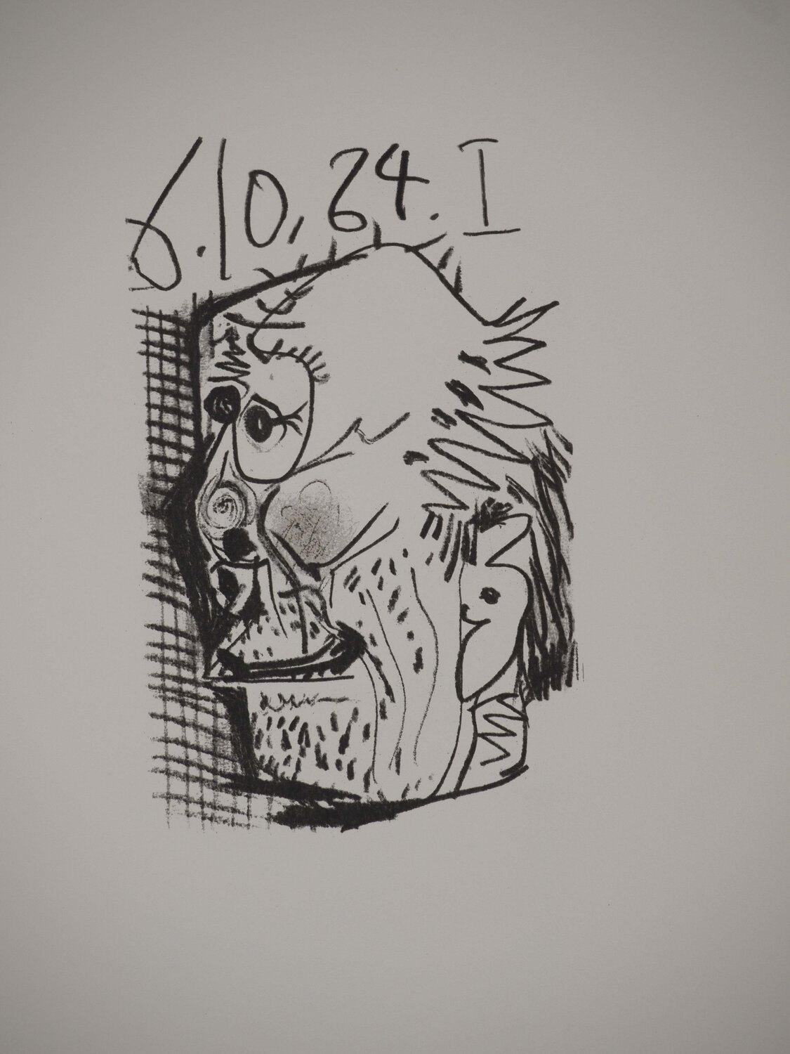 Autoportrait cubiste Pablo Picasso Stampa in vendita