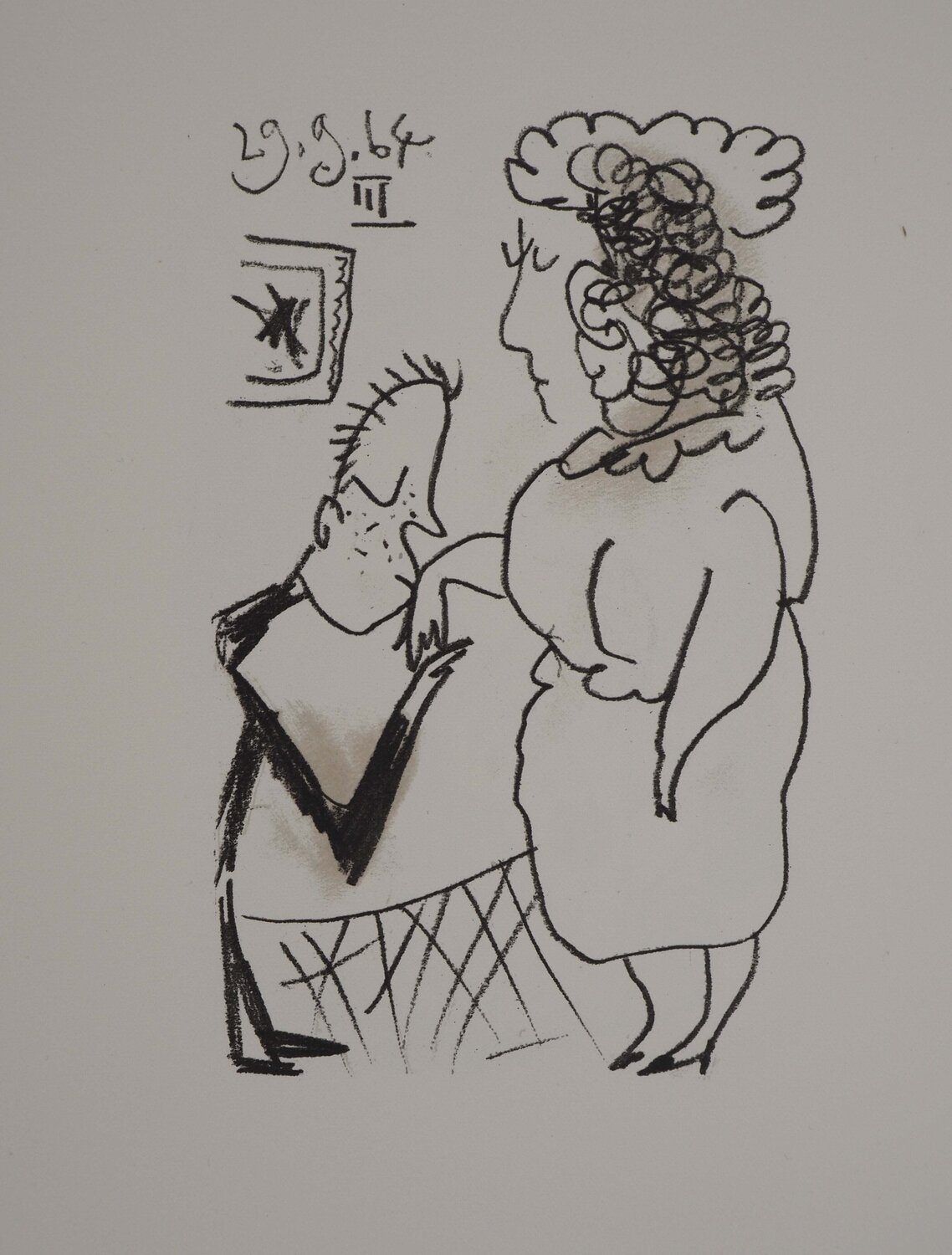 Les bourgeois Pablo Picasso Stampa in vendita