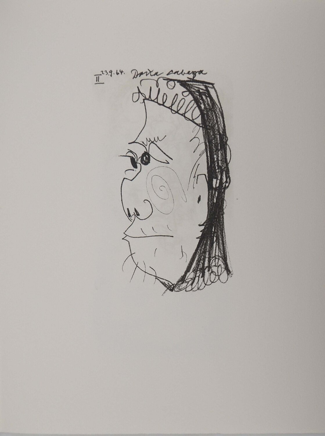 Le Goût du Bonheur, Portrait de la dona, Lithographie Pablo Picasso Print for sale