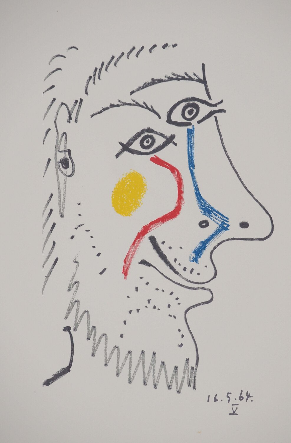 Portrait aux larmes Pablo Picasso Stampa in vendita