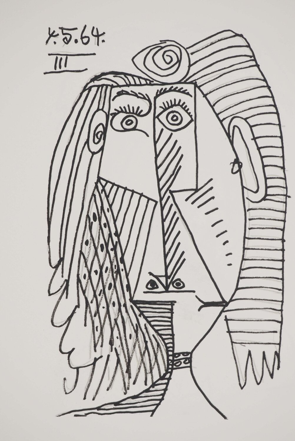 Visage déconstruit Pablo Picasso Stampa in vendita