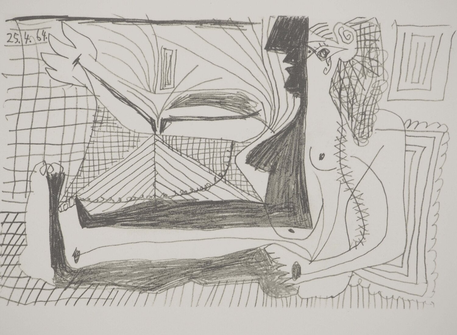 La muse à l'ombre Pablo Picasso Stampa in vendita