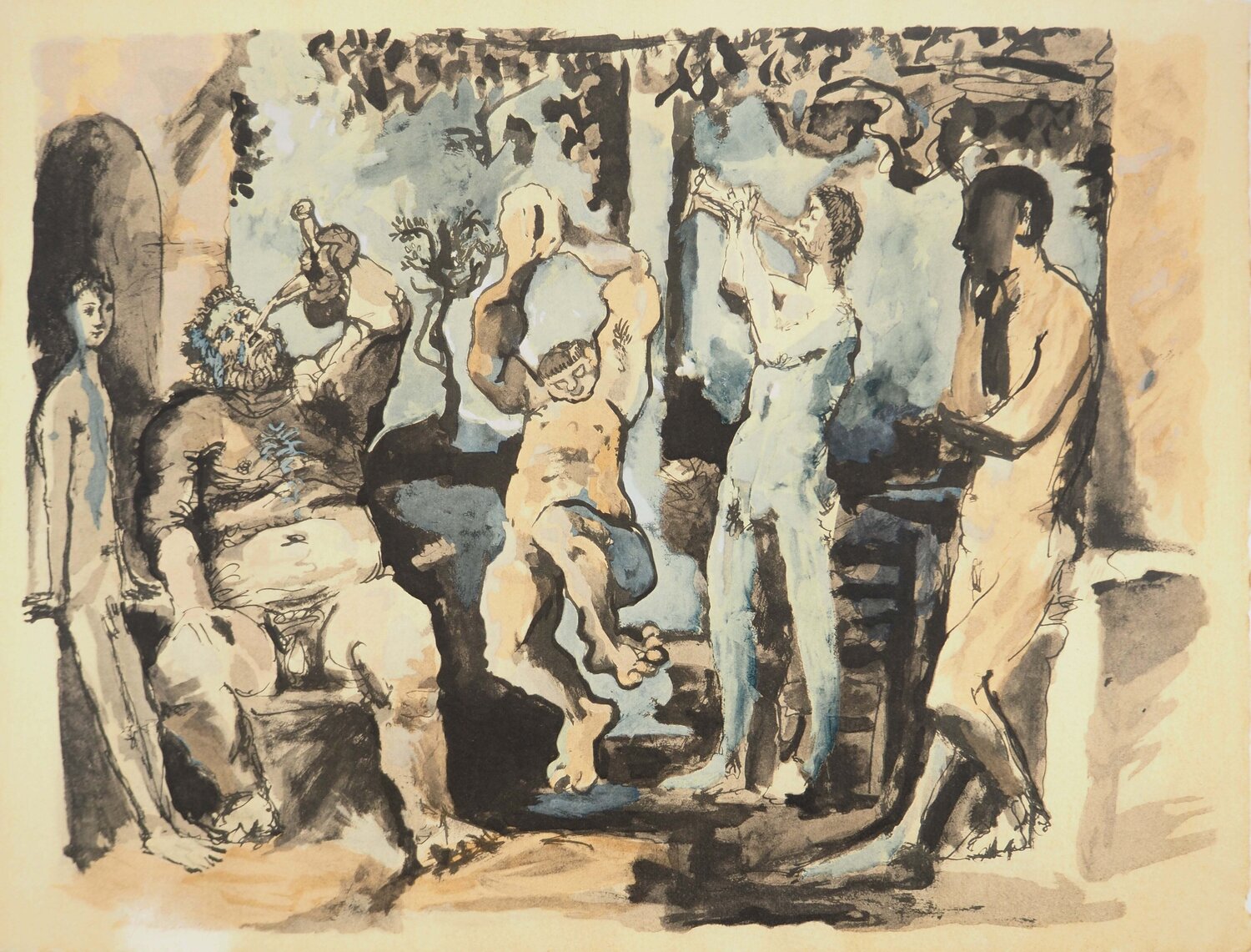 Célébration de Bacchus Pablo Picasso Print for sale