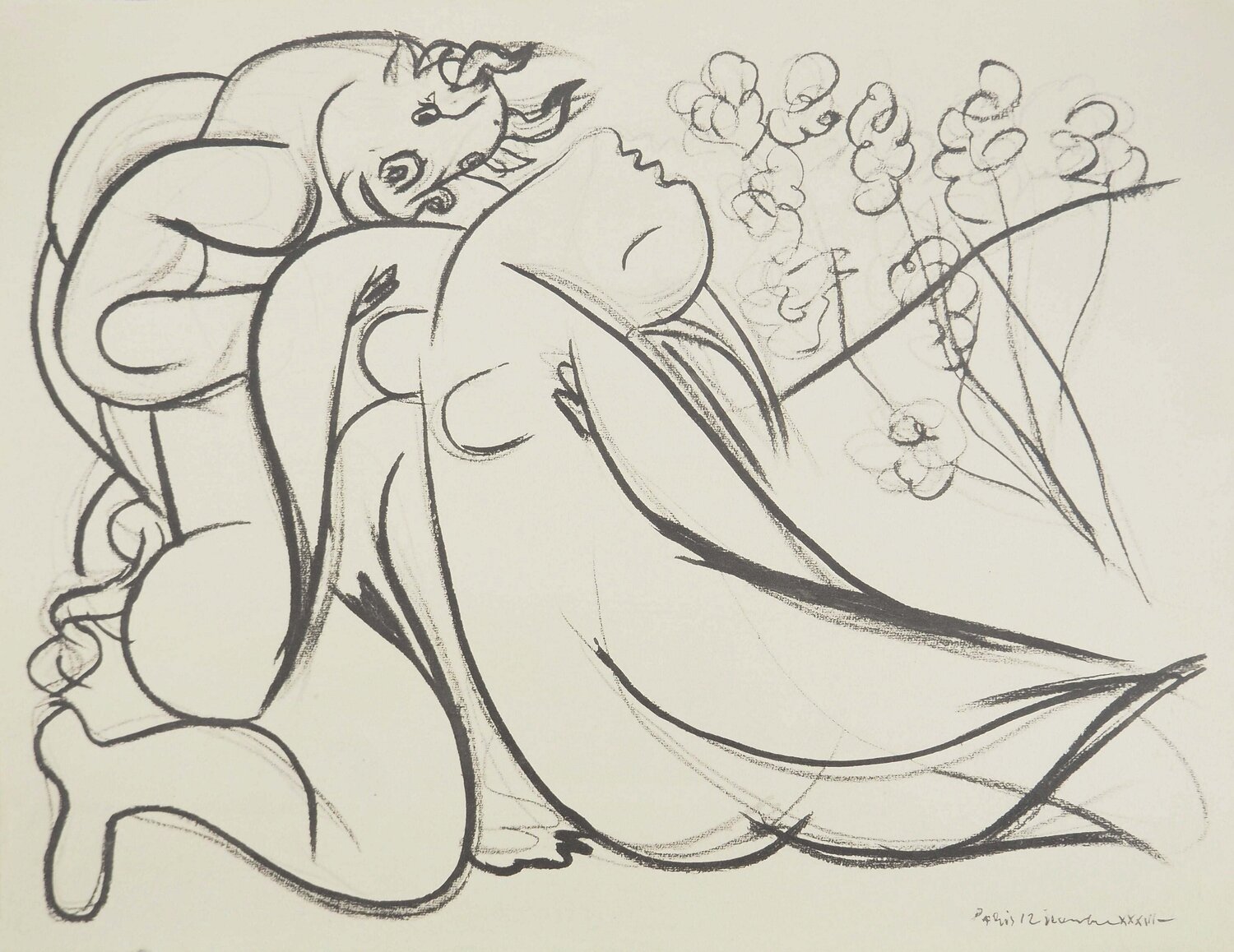 La jeune fille et le minotaure Pablo Picasso Druck zu verkaufen