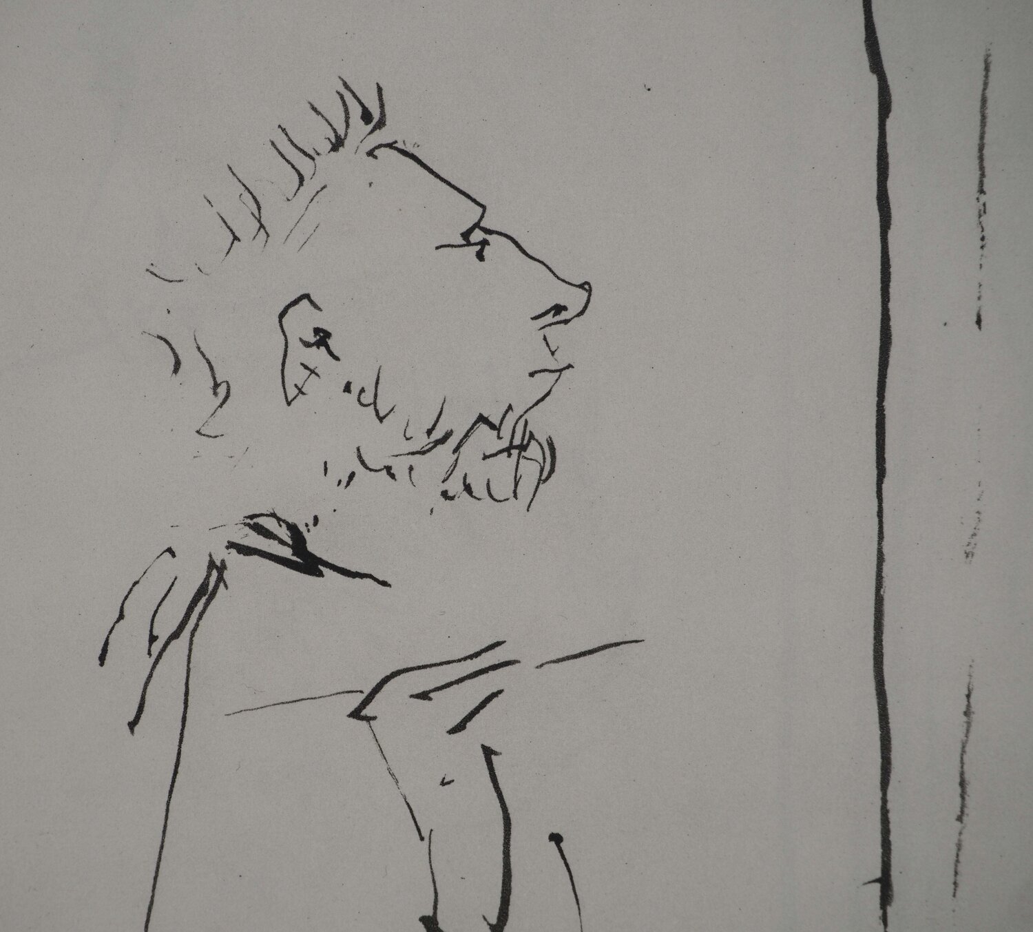 Le peintre et son idole Pablo Picasso Stampa in vendita