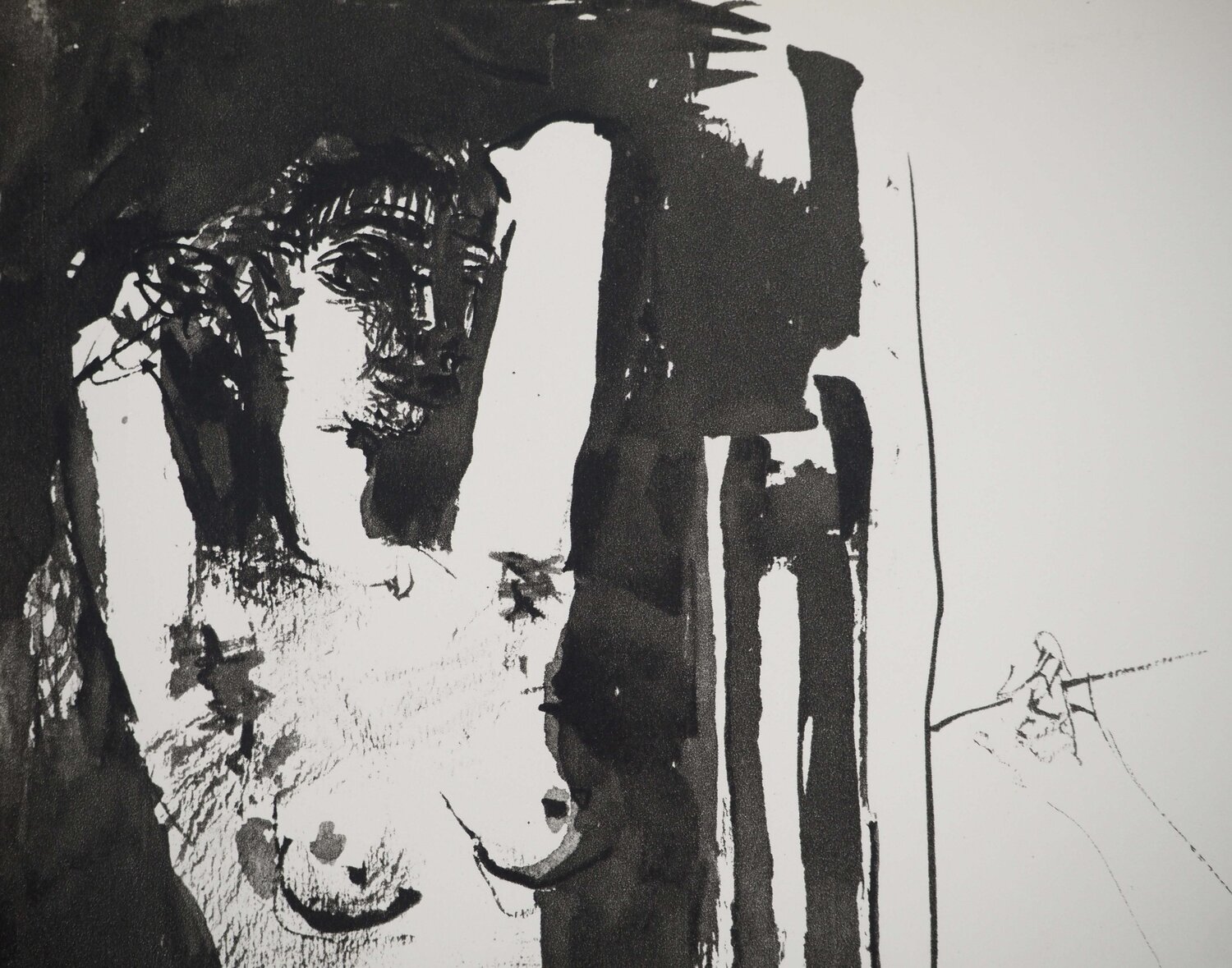 La muse prenant la pose Pablo Picasso Stampa in vendita