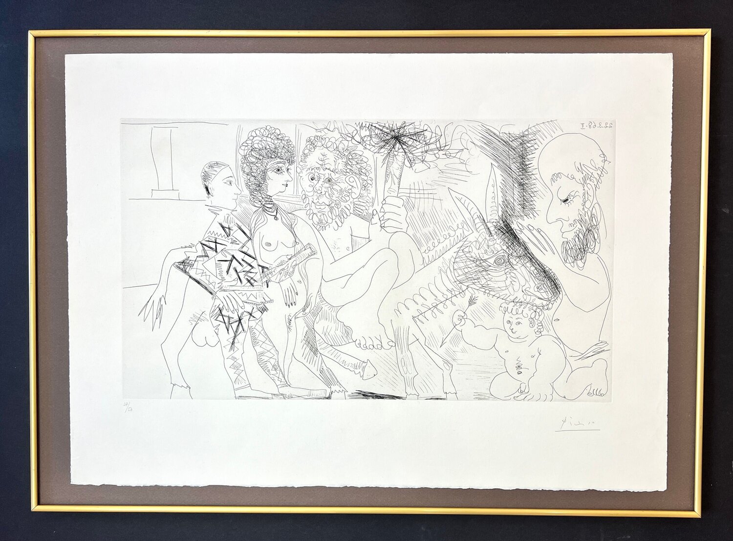 Pablo Picasso 線画作品　リトグラフ Pablo Picasso 線画作品 リトグラフ 【公式通販】