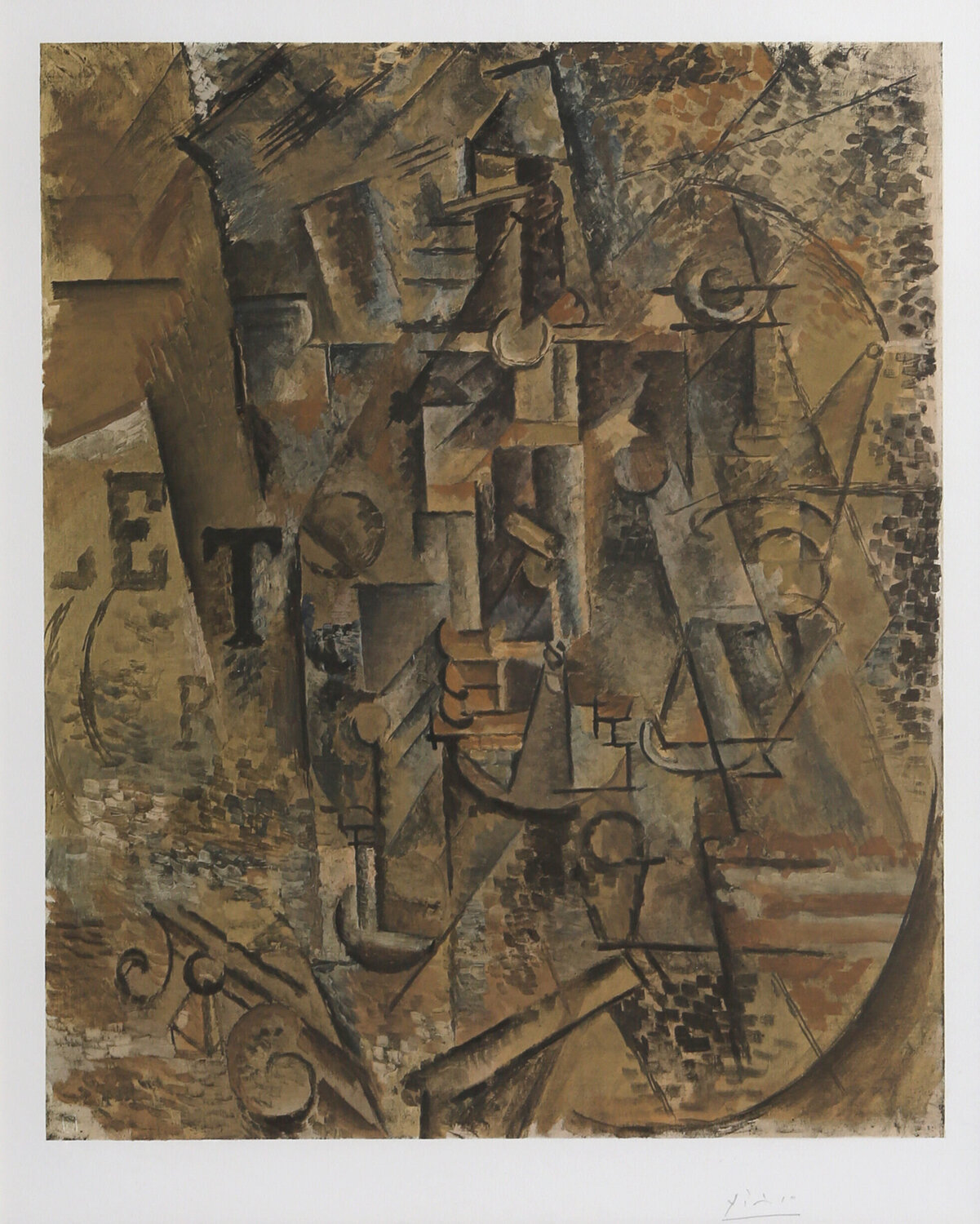 Le Bouteille de Rhum Pablo Picasso Print for sale
