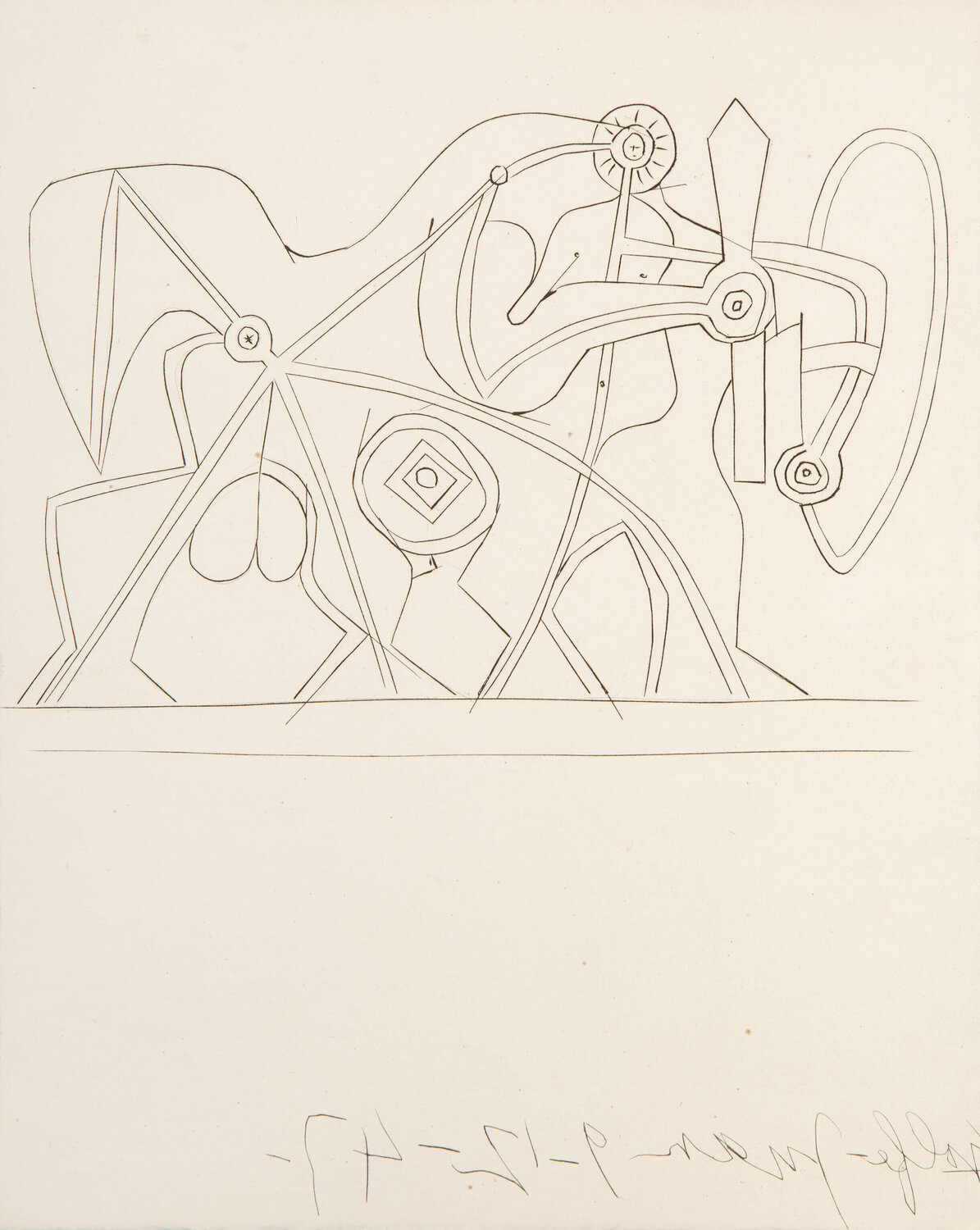 La Fosse Commune Pablo Picasso Stampa in vendita