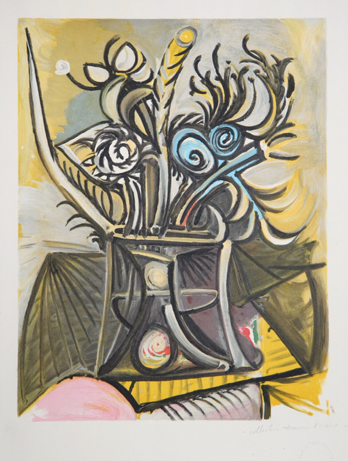 Vase de Fleurs Pablo Picasso Afdruk te koop
