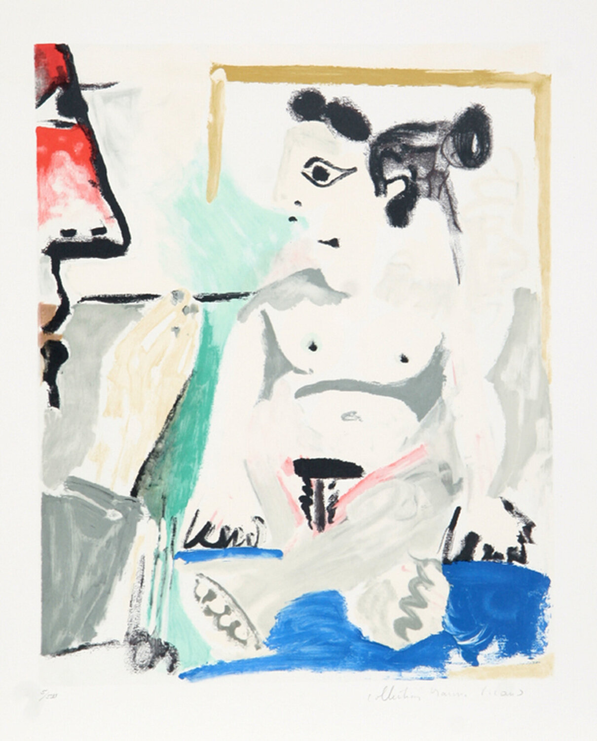Le Peintre et son Modèle Pablo Picasso Druck zu verkaufen