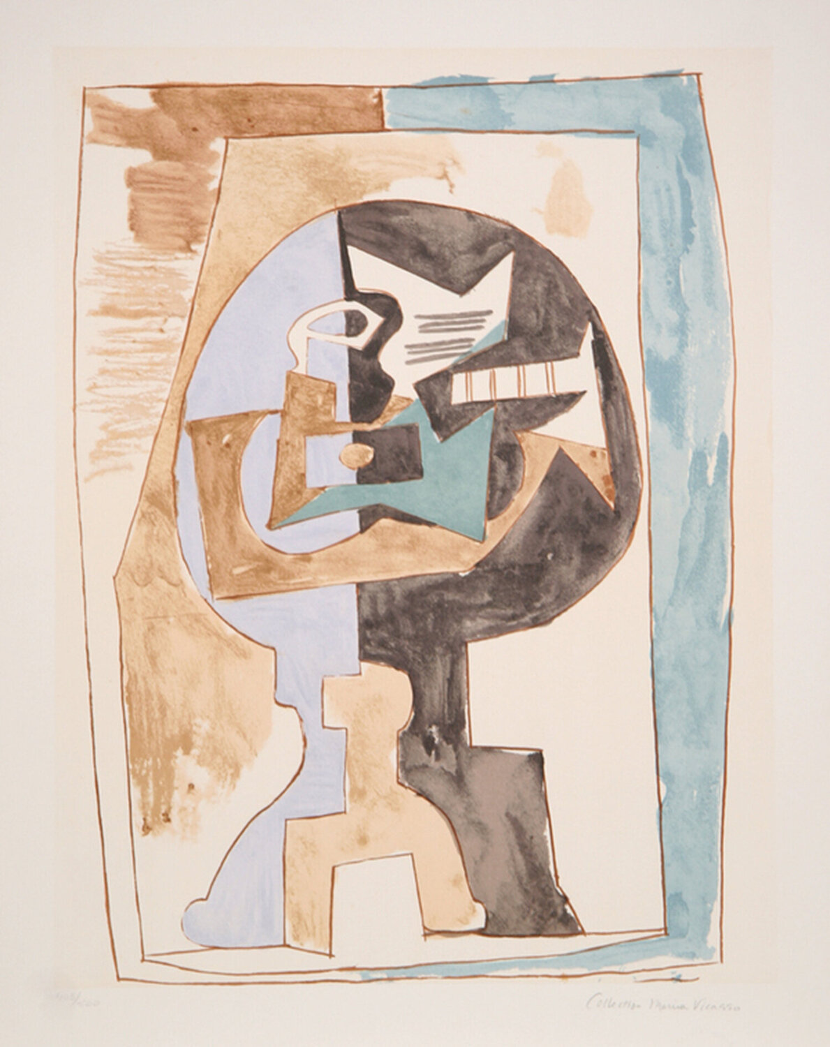 Gueridon et Guitare Pablo Picasso Stampa in vendita