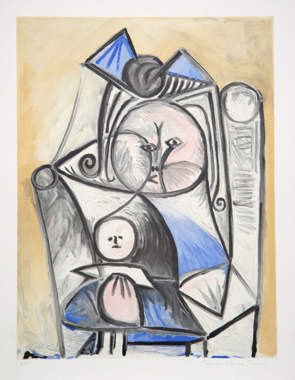 Fillette a la Poupée Pablo Picasso Druck zu verkaufen