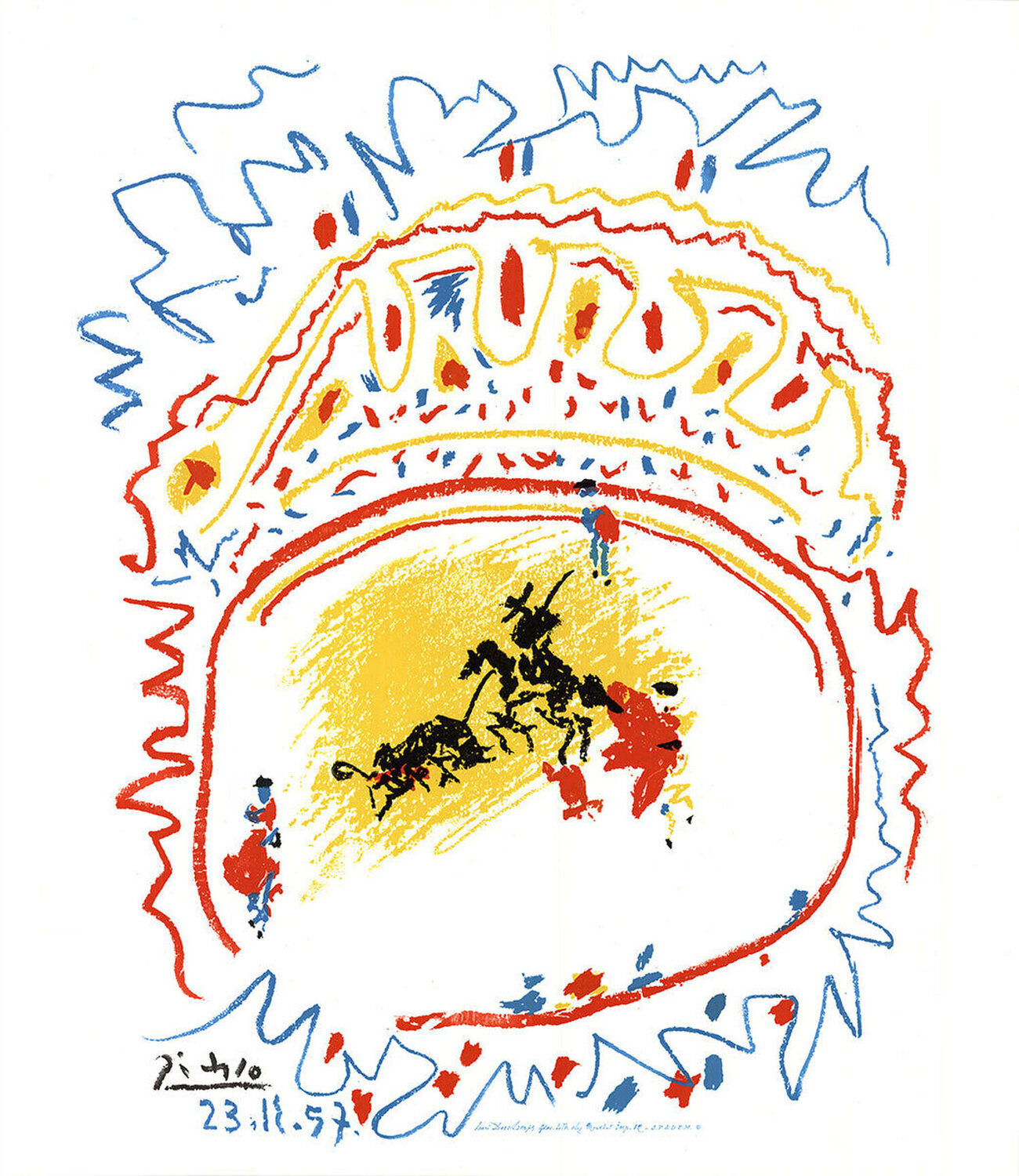 Tauromachie Pablo Picasso Afdruk te koop