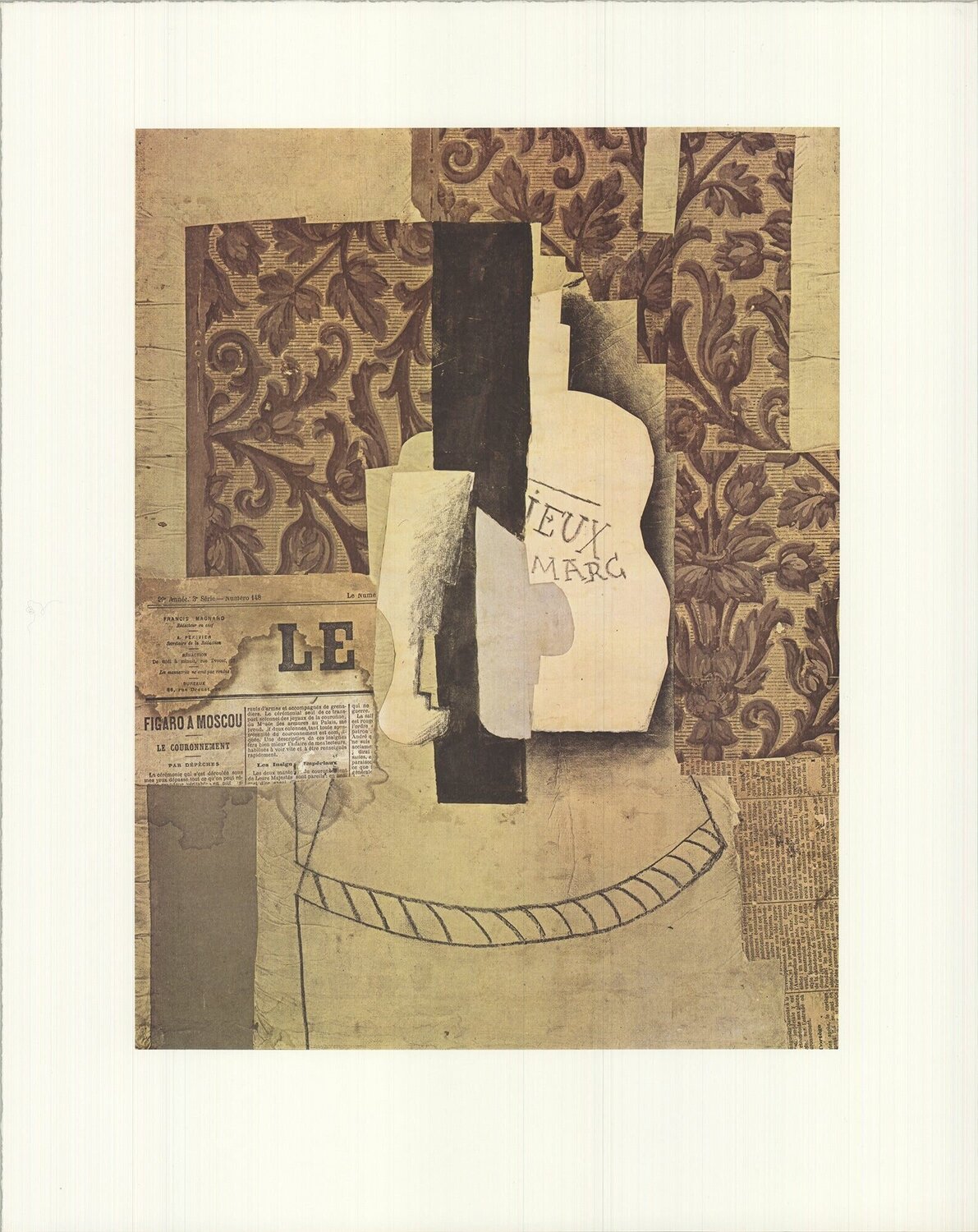 Still life, bottle and glass Pablo Picasso Druck zu verkaufen