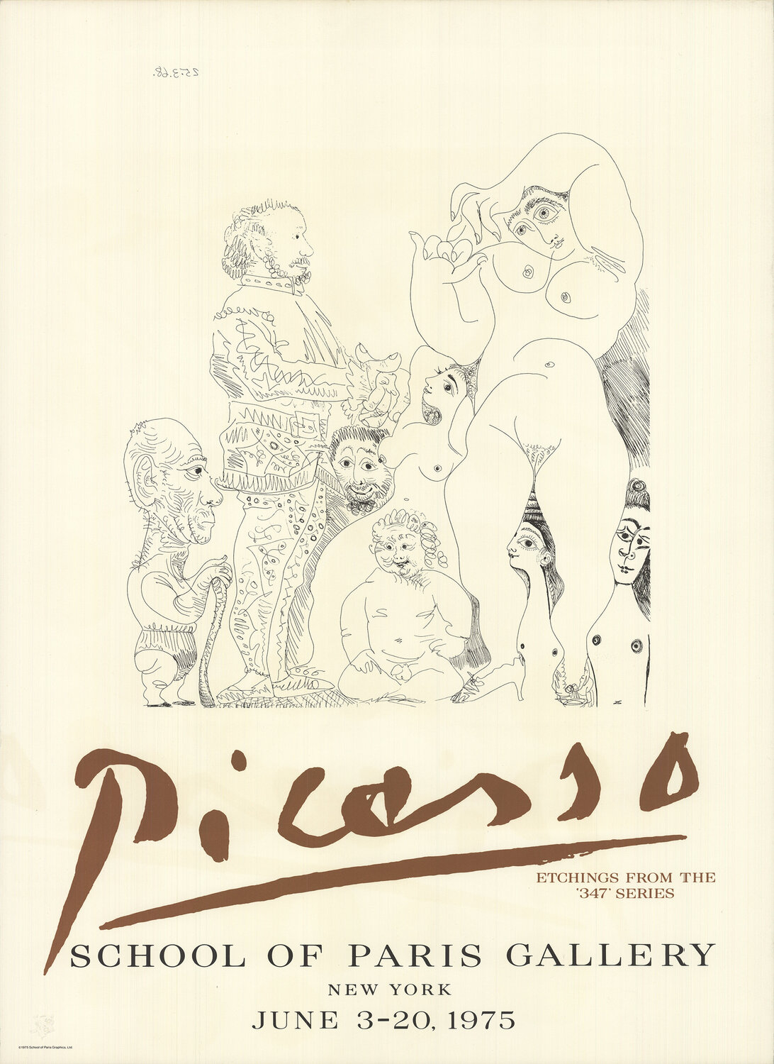 School of Paris Gallery Pablo Picasso Druck zu verkaufen