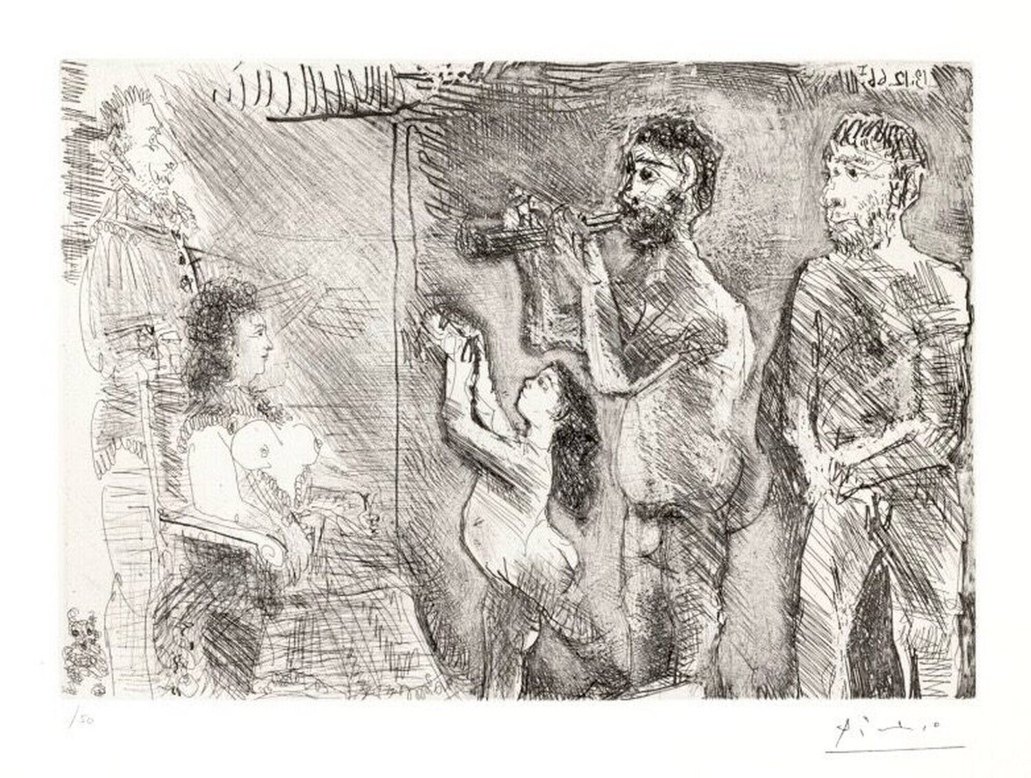 Le Divertissement  Pablo Picasso Afdruk te koop