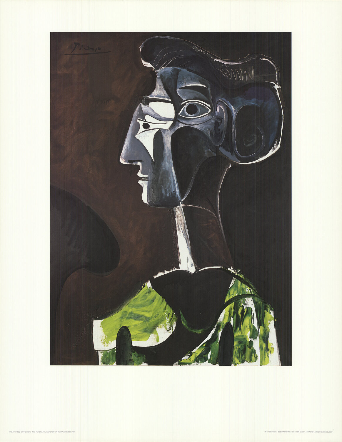 Grand Profil (no text) Pablo Picasso Afdruk te koop