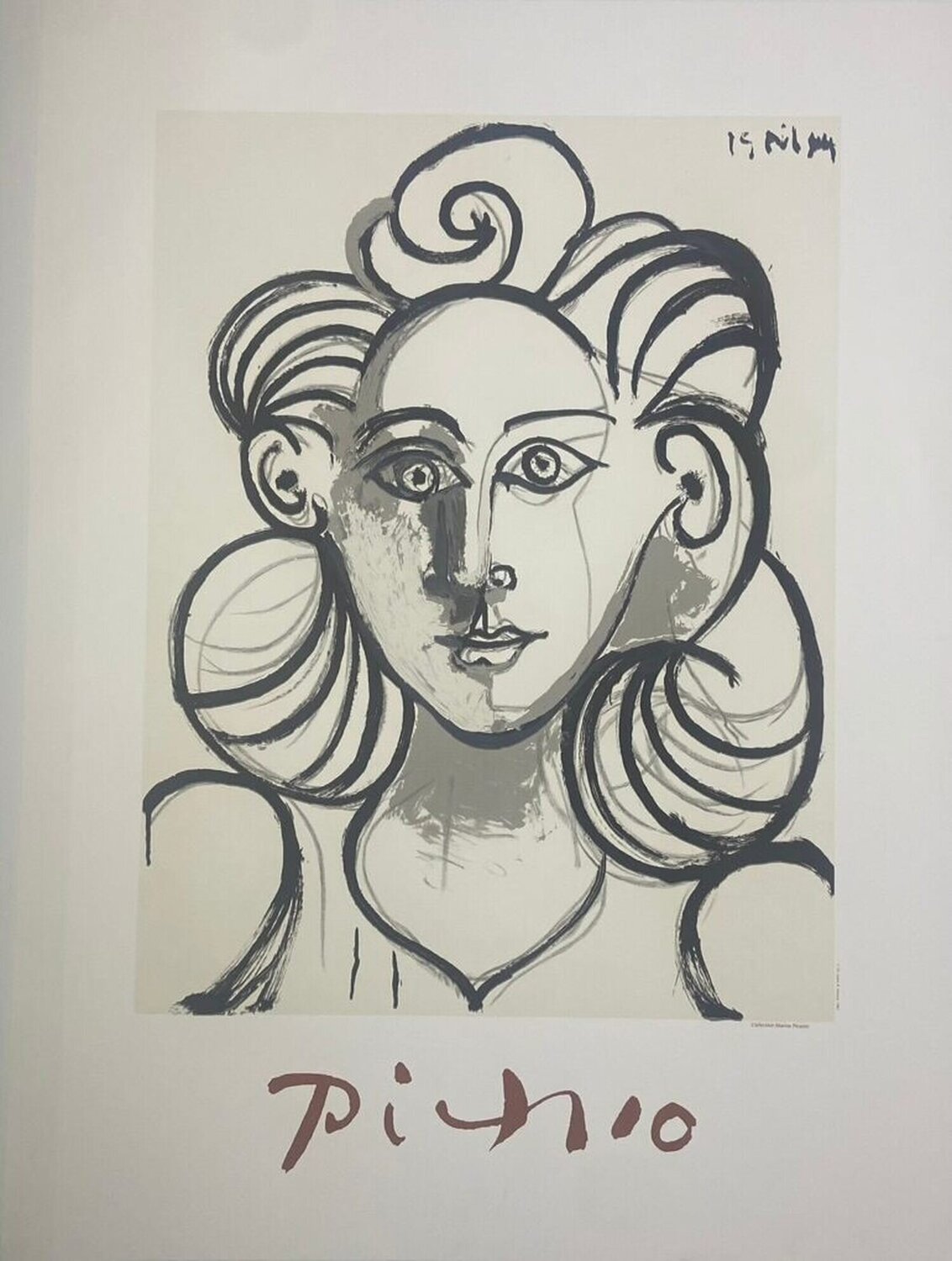 "Untitled, Famous Portrait" from the Marina Picasso Poster Collection, FREE WORLDWIDE SHIPPING Pablo Picasso Édition à vendre