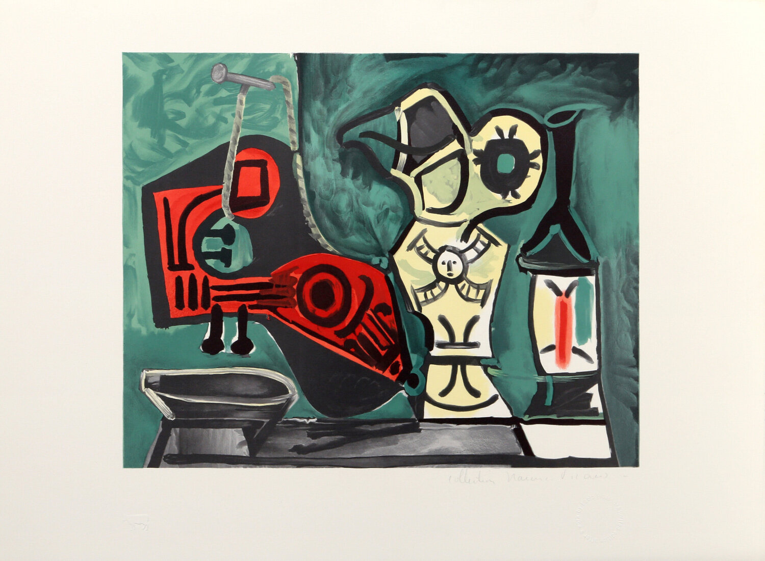 Composition a la Mandoline Pablo Picasso Print for sale