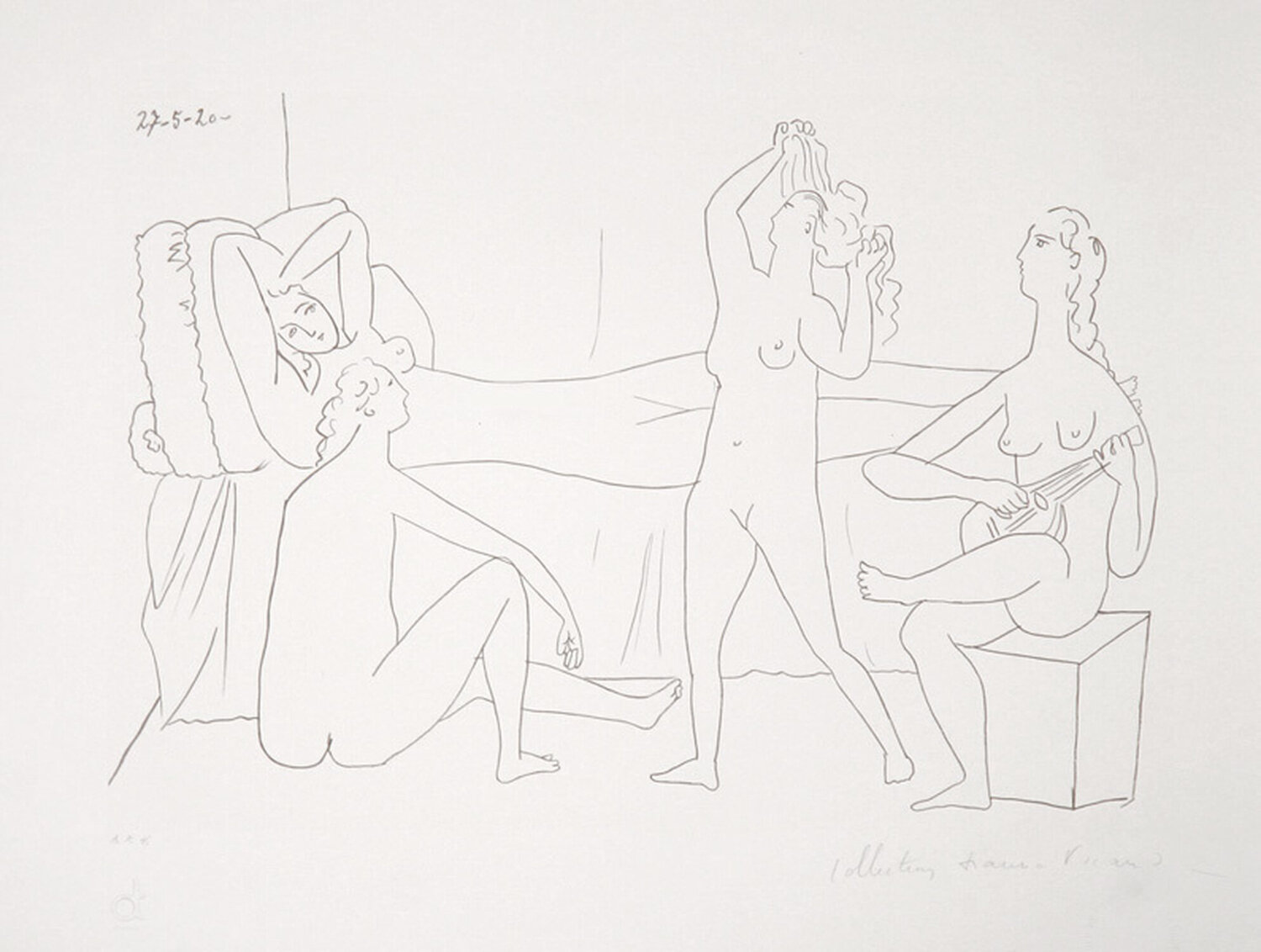 Quatre Nus au Harem Pablo Picasso Print for sale