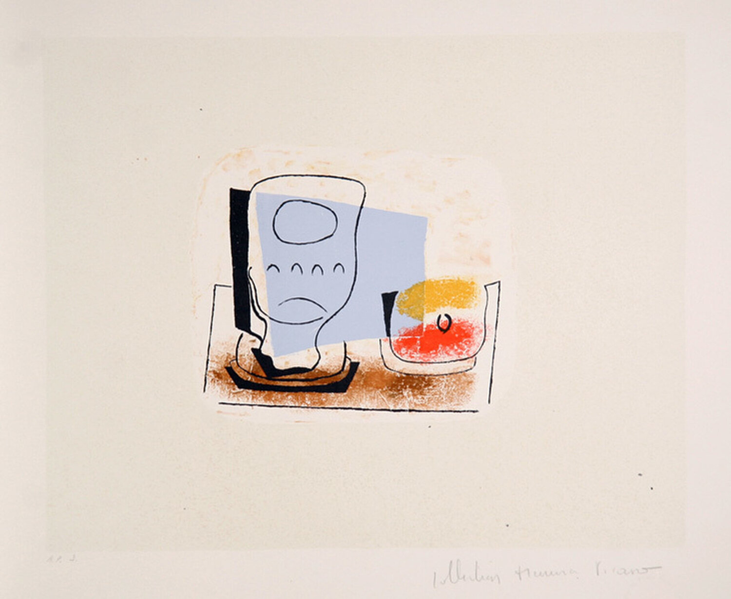 Nature Morte au Verre Pablo Picasso Print for sale