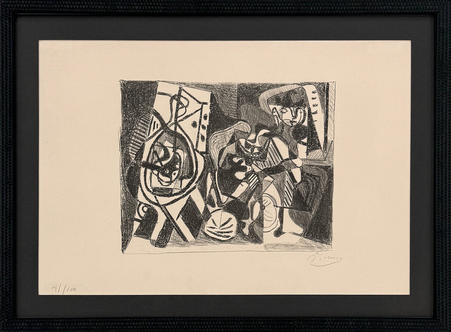 Scene d’interieur, Bloch 74 (rare hand signed lithograph) Pablo Picasso Édition à vendre