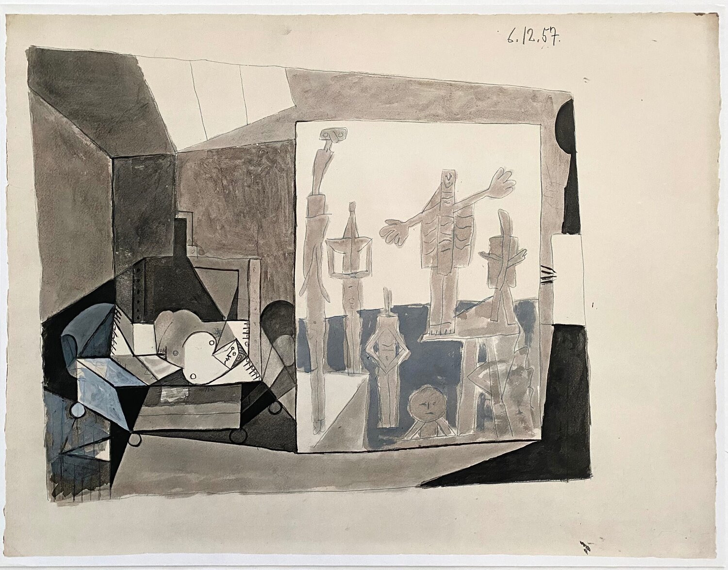 La chute d'Icare, 6.12.57 Pablo Picasso Print for sale