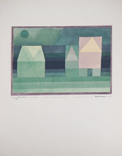 Trois maisons cubistes par Paul Klee, Édition en vente sur Singulart